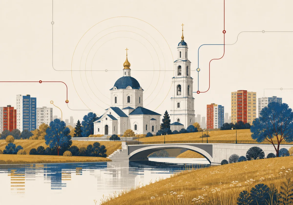 Десёновское — храм Покрова, мост через Десну и новые кварталы